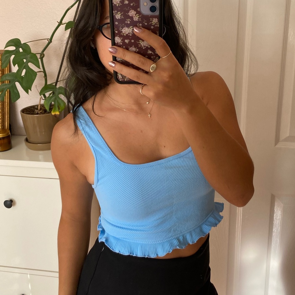 Zara blue tank top